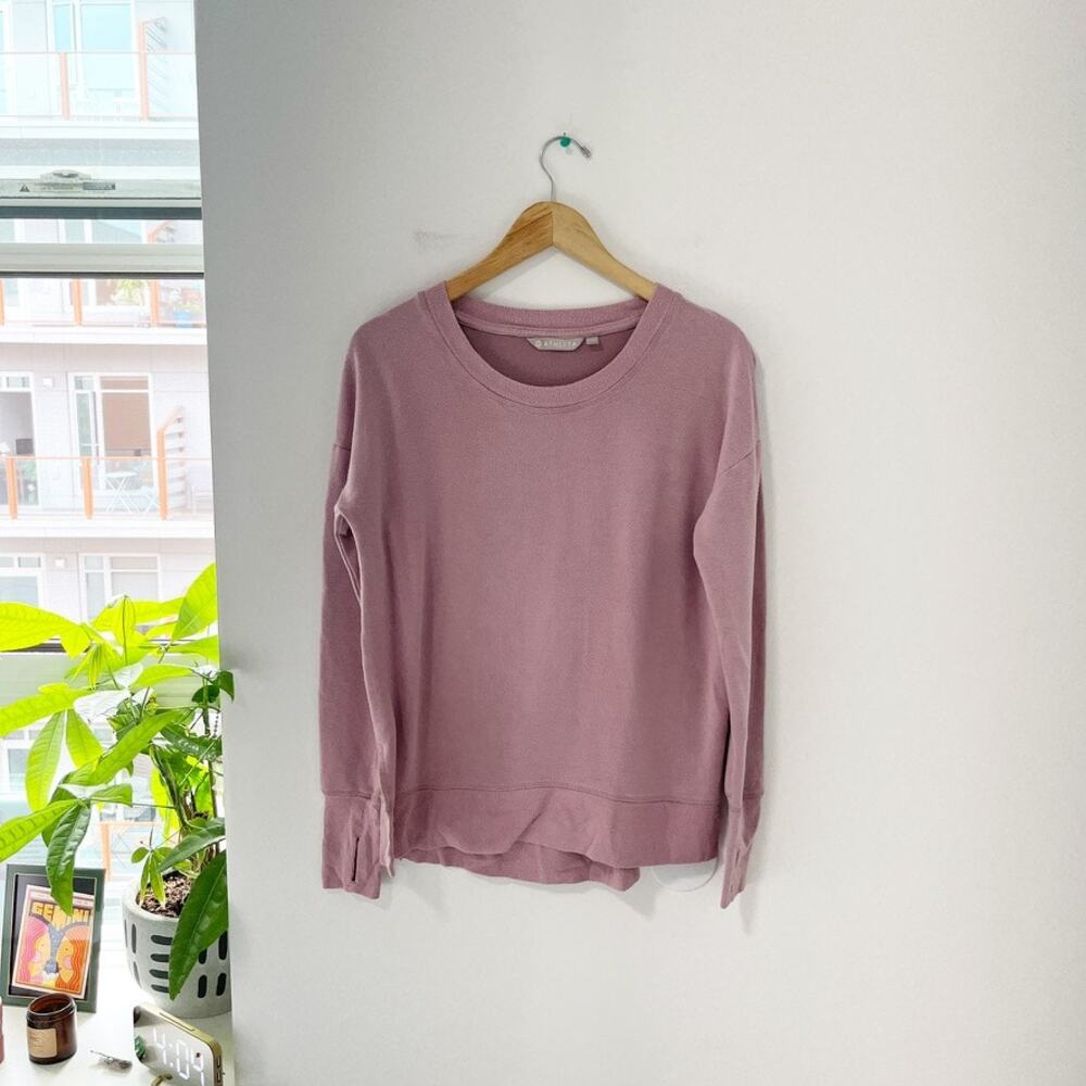 Athleta Coaster Luxe Purple Sweatshirt Size Small